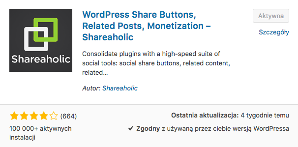 Shareaholic | share buttons, analytics, related posts