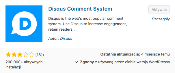 Disqus for WordPress